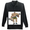 Long Sleeve Silk Touch Polo with Pocket Thumbnail