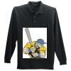 Long Sleeve Silk Touch Polo with Pocket Thumbnail
