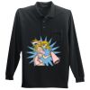 Long Sleeve Silk Touch Polo with Pocket Thumbnail