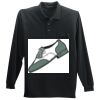 Long Sleeve Silk Touch Polo with Pocket Thumbnail