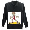 Long Sleeve Silk Touch Polo with Pocket Thumbnail