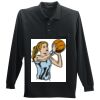 Long Sleeve Silk Touch Polo with Pocket Thumbnail