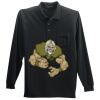 Long Sleeve Silk Touch Polo with Pocket Thumbnail