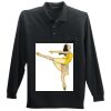 Long Sleeve Silk Touch Polo with Pocket Thumbnail