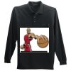 Long Sleeve Silk Touch Polo with Pocket Thumbnail