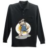 Long Sleeve Silk Touch Polo with Pocket Thumbnail