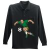 Long Sleeve Silk Touch Polo with Pocket Thumbnail