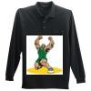Long Sleeve Silk Touch Polo with Pocket Thumbnail