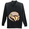 Long Sleeve Silk Touch Polo with Pocket Thumbnail