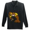 Long Sleeve Silk Touch Polo with Pocket Thumbnail