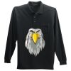 Long Sleeve Silk Touch Polo with Pocket Thumbnail