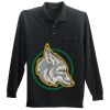 Long Sleeve Silk Touch Polo with Pocket Thumbnail