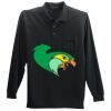Long Sleeve Silk Touch Polo with Pocket Thumbnail