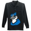 Long Sleeve Silk Touch Polo with Pocket Thumbnail