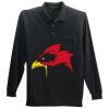 Long Sleeve Silk Touch Polo with Pocket Thumbnail