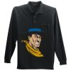 Long Sleeve Silk Touch Polo with Pocket Thumbnail