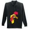 Long Sleeve Silk Touch Polo with Pocket Thumbnail