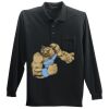 Long Sleeve Silk Touch Polo with Pocket Thumbnail