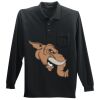 Long Sleeve Silk Touch Polo with Pocket Thumbnail