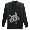 Long Sleeve Silk Touch Polo with Pocket Thumbnail