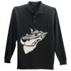 Long Sleeve Silk Touch Polo with Pocket Thumbnail