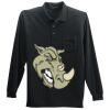 Long Sleeve Silk Touch Polo with Pocket Thumbnail