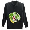 Long Sleeve Silk Touch Polo with Pocket Thumbnail