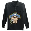 Long Sleeve Silk Touch Polo with Pocket Thumbnail