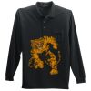 Long Sleeve Silk Touch Polo with Pocket Thumbnail