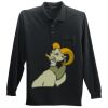 Long Sleeve Silk Touch Polo with Pocket Thumbnail