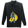 Long Sleeve Silk Touch Polo with Pocket Thumbnail
