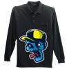Long Sleeve Silk Touch Polo with Pocket Thumbnail