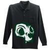 Long Sleeve Silk Touch Polo with Pocket Thumbnail