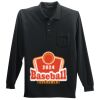 Long Sleeve Silk Touch Polo with Pocket Thumbnail