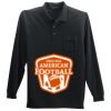 Long Sleeve Silk Touch Polo with Pocket Thumbnail