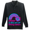 Long Sleeve Silk Touch Polo with Pocket Thumbnail