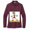 Women's Silk Touch Long Sleeve Polo Thumbnail